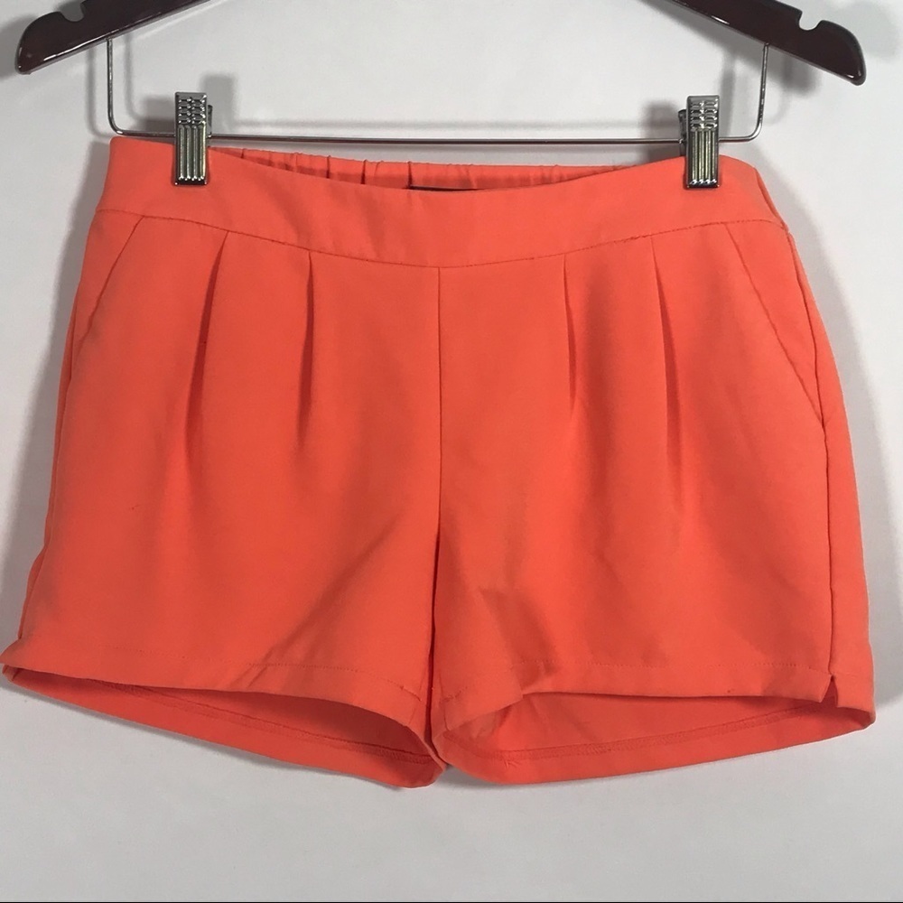Mossimo Orange Pleated Shorts Size XS